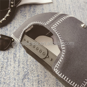 फैशन मेटल स्टड थोक फ्लैट ब्रिम कैप और टोपी - Product Image 4