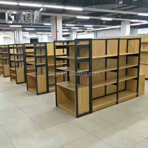 Kích Thước Tùy Chỉnh Thép Và Gỗ Cửa Hàng Bán Lẻ Hiển Thị Kệ Kệ Một Mặt Của Kệ Cửa Hàng - Product Image 5