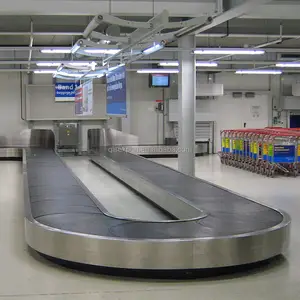 Sistema transportador curvo da correia da bagagem do aeroporto, de alta qualidade