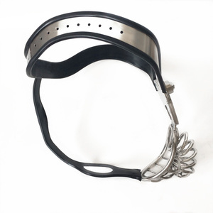 Neuer Keuschheitsgürtel für Herren aus Edelstahl mit Gebogenem Hüftgurt und Analplug, Peniskäfig, Keuschheitsvorrichtung, Cock <span class=keywords><strong>Cage</strong></span>, Bondage-Sexspielzeug für Männer - Product Image 5