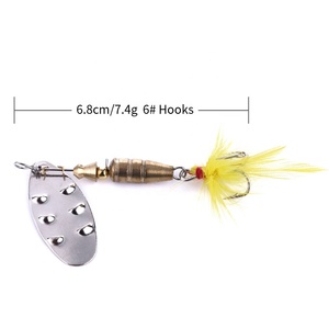 <span class=keywords><strong>Esche</strong></span> da <span class=keywords><strong>pesca</strong></span> colorate in metallo artificiale da 6.8CM/7.4G Set <span class=keywords><strong>esche</strong></span> da <span class=keywords><strong>pesca</strong></span> <span class=keywords><strong>per</strong></span> <span class=keywords><strong>trota</strong></span> bassa - Product Image 6