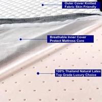 1cm 5cm Couvre-matelas de camping en latex résistant aux moustiques