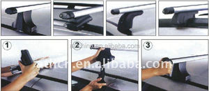 Barra Transversal de Aluminio Atli para Techo, Compatible con Techo Normal 4x4, 90cm/100cm, Capacidad de Carga Superior a 100kg, Montaje Rápido, Incluye Cerradura - Product Image 3