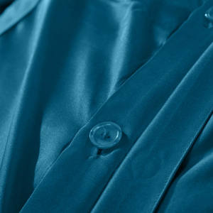 THXSILK 3 teilig Seide Bettwäsche 200 x 200 cm mit 2 Kissenbezüge 80 x 80 cm / 100% Maulbeerseide 19 Momme / Königsblau - Product Image 3