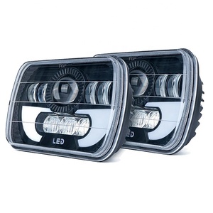Morsun Led Motorcycle square Headlight <strong>H4</strong> for jeep Cherokee Xj 5x7 halo Headlight for GMC Offroad Headlamp Accessories - Product Image 4