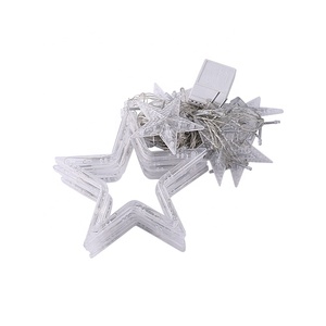 Luci a tendina a forma di stella, luci a stringa per finestre per decorazioni natalizie, matrimoni, feste e giardini - Product Image 6