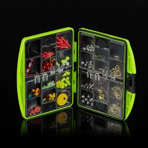 Marine rock fishing tackle boxes set contenente il ami da pesca e la pesca galleggiante strada anello di richiamo e altri prodotti della pesca