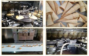Công nghiệp Hoàn Toàn Tự Động <span class=keywords><strong>Cone</strong></span> Baking Dây Chuyền Sản Xuất Cán Biscuit Đường Waffle <span class=keywords><strong>Cone</strong></span> Maker Icecream <span class=keywords><strong>Cone</strong></span> Máy Móc cho Bán - Product Image 6