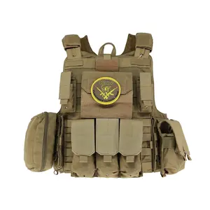 KMS Custom Adjustable Security Safety Defense Fashion Outdoor Equipment Khaki Hunting Personal Protective Molle Tactical Vest