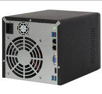 网络连接存储nas服务器准骨机箱家用巨大数据存储桌面Mini-ITX nas 4bays diy服务器机箱