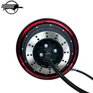 Powerful 5000W Permanent Magnet 72V Brushless DC Electric Motorcycle Hub Motor