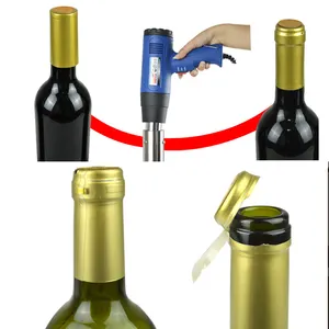 Wholesale Custom Aluminum Capsule Heat Shrink Wrap Pvc For Wine Bottle Cap Seal With Tear Off