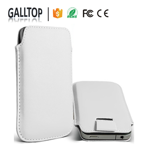 Phổ Da Slim Kéo Tab Lật Pouch Tay Áo Ví Điện Thoại Trường Hợp Bìa cho Điện Thoại Khác Nhau - Product Image 2