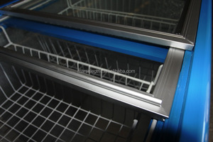 SD/C-336F Hiển Thị Sang Trọng Tủ Đông Kính Phẳng Tủ Đông Cho Kem Sử Dụng - Product Image 3