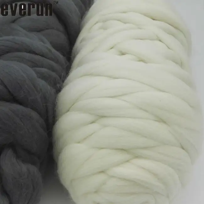 130 cores em estoque super chunky malha 100% fio grosso de lã merino superwash 120 mão de tricô cobertor lance mão de malha fio