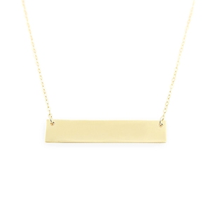 En blanco oro collar barra personalizada colgante conector de la barra de oro <span class=keywords><strong>encanto</strong></span> - Product Image 2