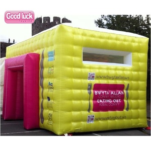 Tente de fête professionnelle gonflable hermétique en forme de cube avec impression numérique, ventilateur intégré, imperméable, plus de 12 pieds, à vendre - Product Image 3
