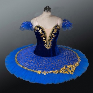 Tutú Clásico de Ballet Azul Flora Paquita, Tutú de Ballet Azul Claro con Aves, Disfraz de Tutú de Princesa para <span class=keywords><strong>la</strong></span> Variación de <span class=keywords><strong>La</strong></span> Esmeralda - Product Image 1