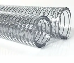 EASTOPS низкотемпературный гибкий ПВХ прозрачный спиральный стальной провод усиленный шланг Труба поплавок