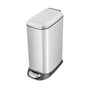 Home designer stainless steel recycling commercial trash bin waste 20 liter waste bin pedal dustbin garbage can dust bin