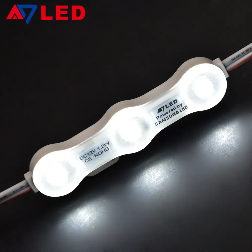 Led Module Smd 2835 Hot Sale Waterproof Injection 5 Years Warranty Led Modules DC12V Korea SMD 2835 IP68 3 Module LED For Advertising Sign Box