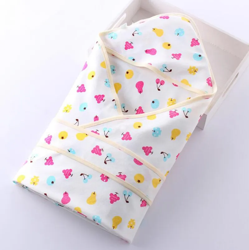 Пользовательские Дизайн Baby Shower подарок с цветочным принтом для сна мешок 100% хлопок ребенка пеленать одеяло