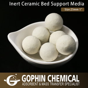 China Proveedor Bola De Cerámica Inerte 25mm Para Soporte de Catalizador de Los Medios de comunicación - Product Image 5