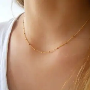 YongZe Website Großhandel Mode Satellite Chain zarte schlichte Gold Halskette
