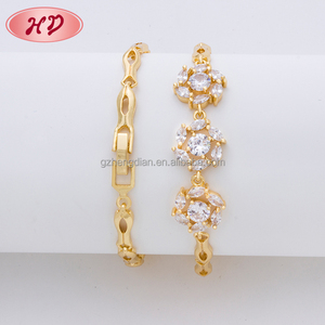 Bijou plaqué or 18K pour mariage, bijou brésilien en zircon, noble, pour filles, vente en gros, nouvelle collection - Product Image 1