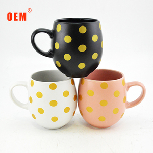 แก้วเซรามิคลายจุดกลมสวยงามมาก ขายส่งจากซานตง มีสินค้าในสต็อก - Product Image 1