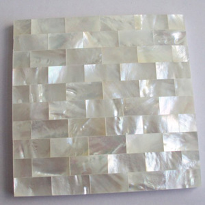 Tuiles de mosaïque carrées blanches en coquillages de capiz pour <span class=keywords><strong>piscine</strong></span> - Product Image 5
