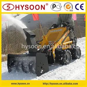 Tracked Mini Skid Steer Loader Snow Removal Equipments Vehicles