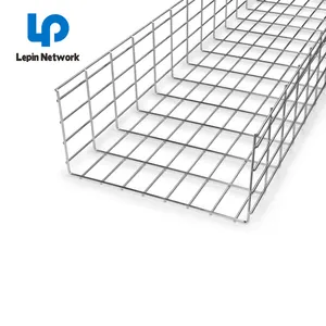 宁波 LEPIN 网络 2x2 镀锌焊接丝网电缆托盘 200毫米电缆托盘提升访问地板