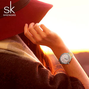 Shengke 0075 In Oro Rosa <span class=keywords><strong>di</strong></span> Lusso del Quarzo Delle Donne <span class=keywords><strong>Orologi</strong></span> Delle Signore <span class=keywords><strong>di</strong></span> <span class=keywords><strong>Marca</strong></span> Top Moda Femminile <span class=keywords><strong>di</strong></span> Cristallo Orologio Da Polso Orologio Relogio Feminino - Product Image 4