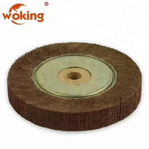 Buffing Wheel Abrasive Paper Buffing Flap Wheel With Wooden Hub