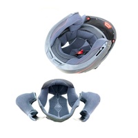 Casque de moto universel, avec klaxon, visage complet, dents bleues, pour moto
