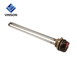 220V 1.5kw/2kw/4kw copper brass water tubular heating elements with thermostat
