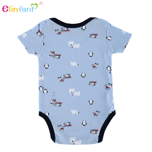 <span class=keywords><strong>Tous</strong></span> les types de haute qualité impression Animal Cartoon Pattern bébé barboteuse - Product Image 3