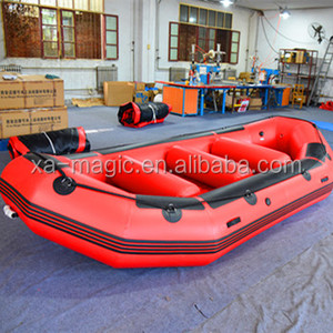 Bateaux de rafting gonflables en PVC Magic MJK-425R 425x218cm certifiés CE pour usage commercial sur les rivières et les grottes karstiques - Product Image 1