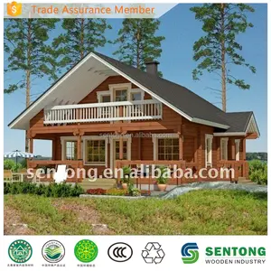 2017 New Design Two-geschichte Prefab Wooden House STK025