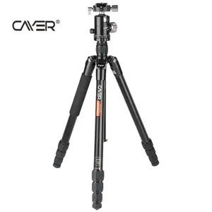 Cayer AT2450X3 Hot Selling Tripod Professional Photo Tripod Kit Aluminum Digital Camera 4 Sections with Ball head 15KG Load-bear