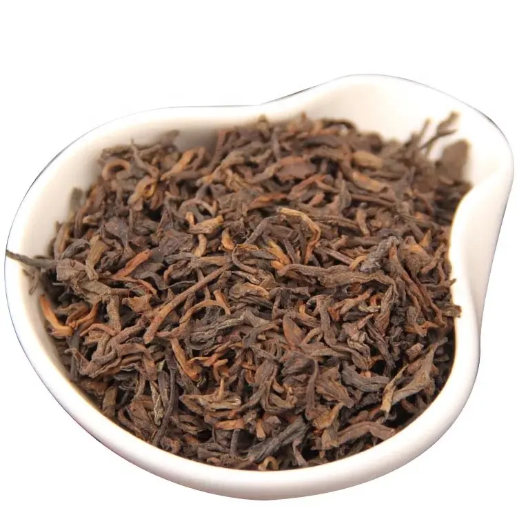 הסיני יונאן pu אה תה רופף עלה הבשל Puer שחור תה עלים מבושל שו Puer תה