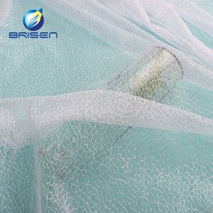 All'ingrosso tessuto in poliestere Tulle bianco Plain Swiss Voile - Product Image 1