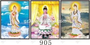 lihua dongchen 3d profundo efecto voltea la diosa guanyin imagen para decoraciones para el hogar