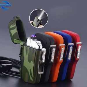 Dụng Cụ Ngoài Trời Tốt Nhất, Bật Lửa Cắm Trại Chống Gió Chống Nước, Bật Lửa Sạc Lại Hồ Quang Kép USB Kèm Đèn Pin Led - Product Image 3