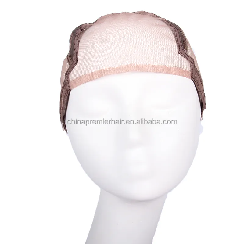 Bonnet de perruque Full Lace Wig sans colle, casquette pour la fabrication de perruques, ajustable, 2 pièces