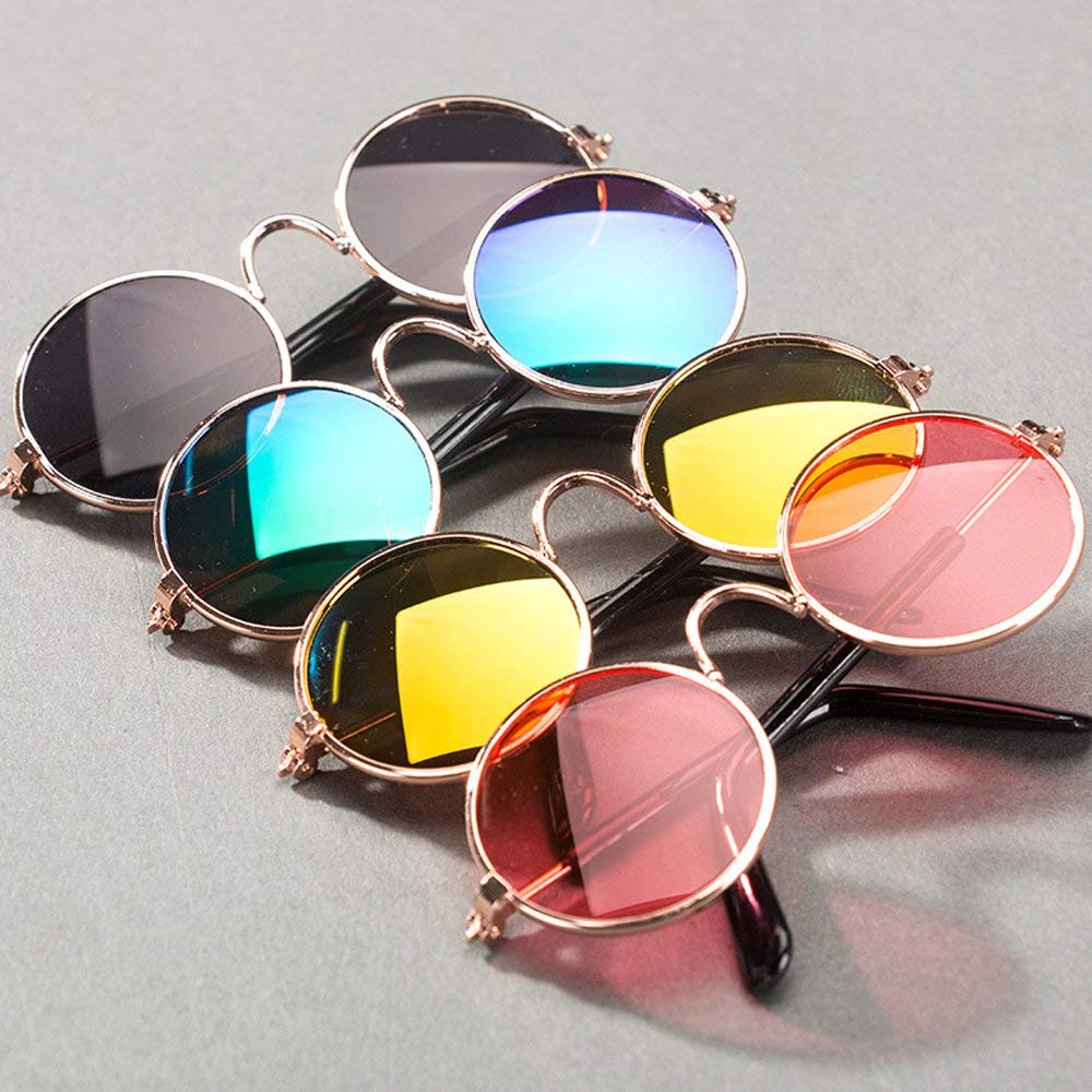 Un Animal Mignon Portant Des Lunettes De Soleil Et Assis Dans Un Bain à