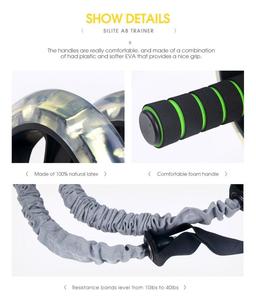 <strong>Ab</strong> Abdominal Exercise Roller With Resistance Band Body Fitness Strength Training Machine <strong>Ab</strong> Wheel Gym <strong>Tool</strong> - Product Image 6