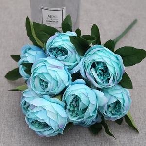 Offerta Speciale: Bouquet di Rose Artificiali <span class=keywords><strong>in</strong></span> Seta, 10 Fiori, per Decorazioni Matrimoniali, San Valentino e Ringraziamento, Lunga Durata - Product Image 6