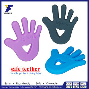 2016 Los niños divertidos mastican juguetes de silicona de juguete de palma de bebé para la dentición - Product Image 1